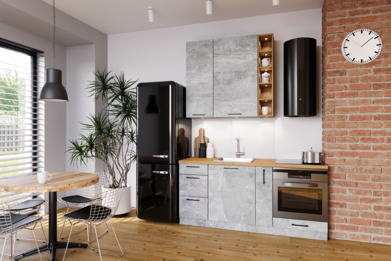 Meble Szafki Kuchenne Vella Beton Jasny Atelier 180 cm