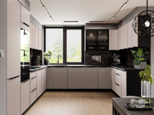 Meble Szafki Kuchenne Arona Kaszmir Duży Zestaw - Lempert