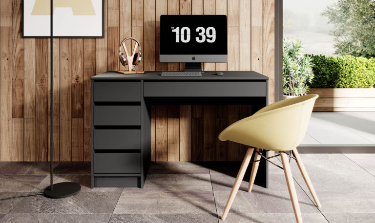 Biurko Ada - Antracyt - Laski