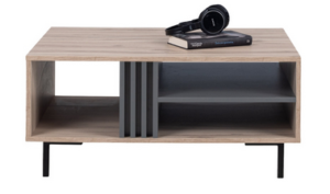 Stolik kawowy Allmo AL14 - Dąb Estana Jasny / Antracyt - Meblar