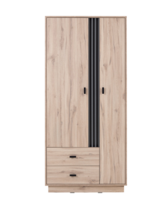 Szafa Allmo AL2 - Dąb Estana Jasny / Antracyt - Meblar