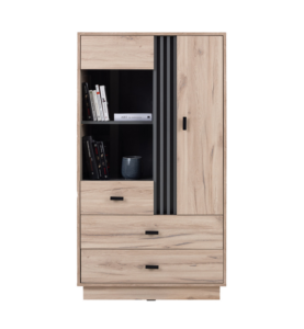 Regał Allmo AL4 - Dąb Estana Jasny / Antracyt - Meblar