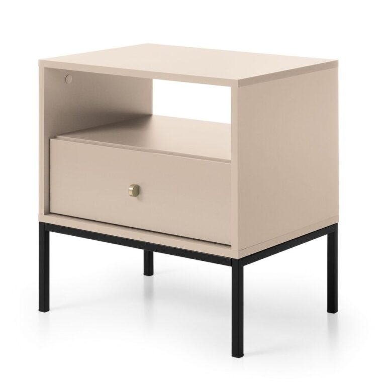Szafka stolik nocny Mono MS54 - Beżowy - Piaski