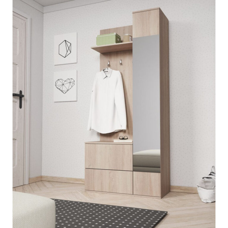 Garderoba Green - Dąb Sonoma - Piaski