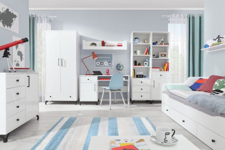 Salon Bergen aranżacja C - Biały Połysk - Meblar