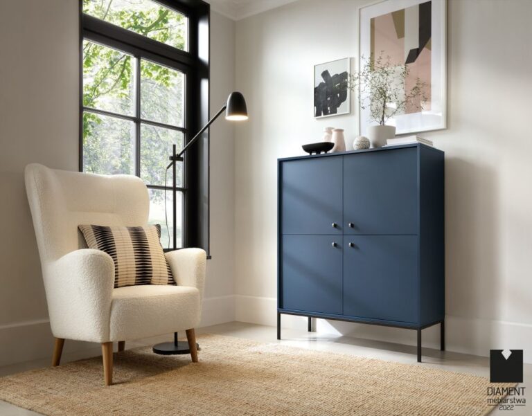 Komoda Mono MK104 - Granatowa - Piaski