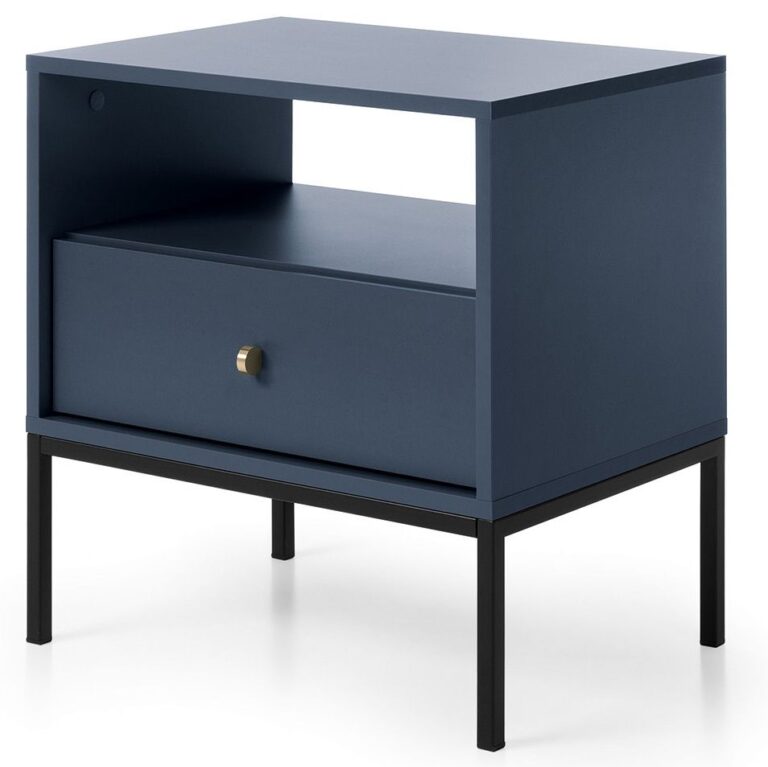 Szafka stolik nocny Mono MS54 - Granatowy - Piaski