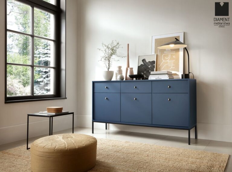 Komoda Mono MKSZ154 - Granatowa - Piaski