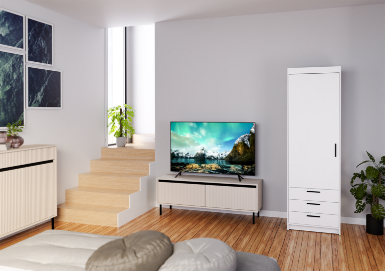 Szafa Elena 1D 3S – Biała - Lempert