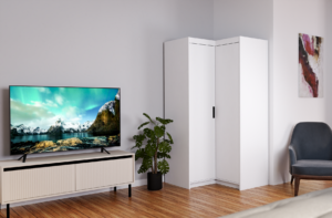 Szafa Narożna Elena 2D  – Biała - Lempert