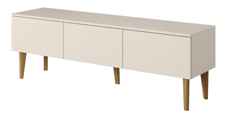 Szafka stolik RTV 150 3D Bergen - Beż Mink - Paws