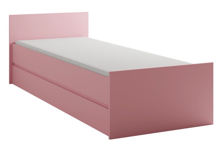 Łóżko z ramą drewnianą Cosmo C08 - Marshmallow - Maridex