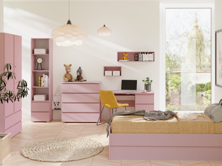 Zestaw Mebli młodzieżowych Cosmo - Marshmallow - Maridex