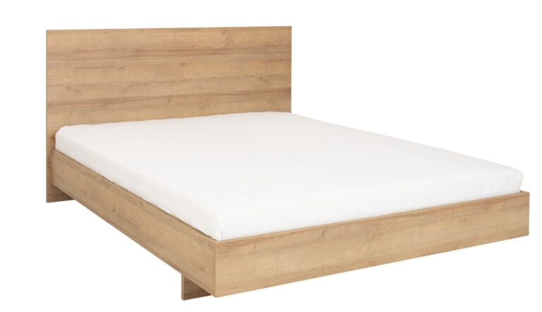Łóżko podwójne Noma N08 - Dąb Riviera - Maridex