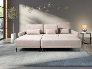 Narożnik Sofa Modułowa Modulo 4L + 1 + 2P + Pufa 140 - Meblar