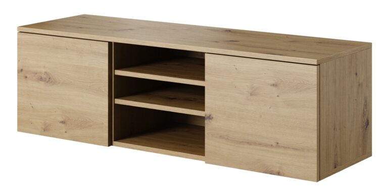 Szafka wisząca stolik RTV 120 2D Asgard - Dąb Artisan - Paws