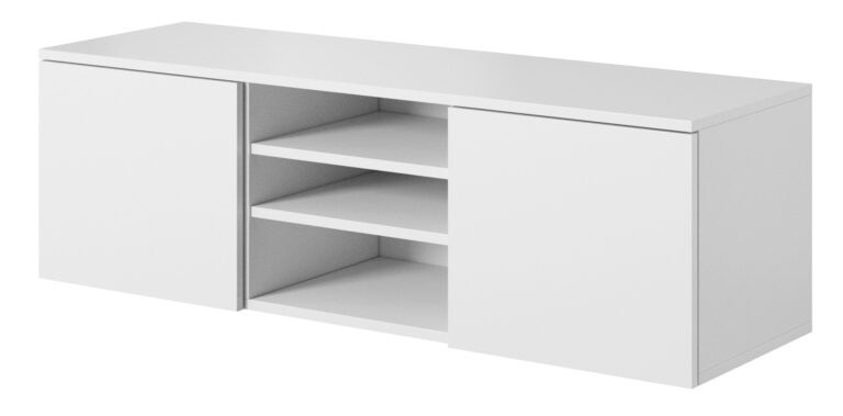 Szafka wisząca stolik RTV 120 2D Asgard - Biała - Paws