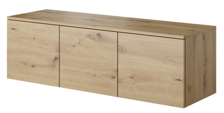 Szafka wisząca stolik RTV 120 3D Asgard - Dąb Artisan - Paws