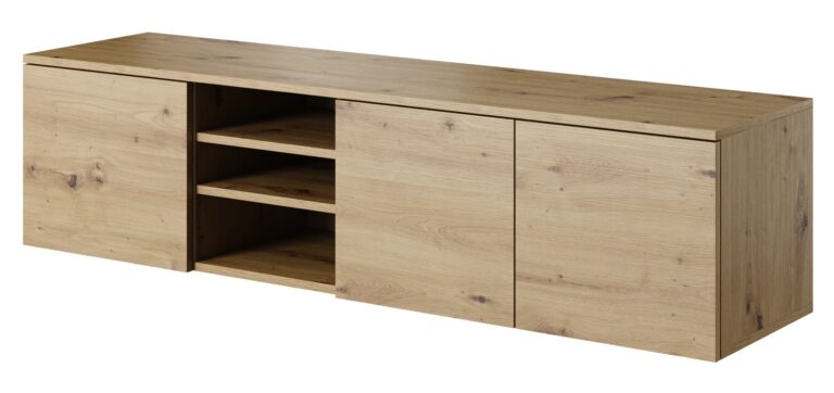 Szafka wisząca stolik RTV 150 3D Asgard - Dąb Artisan - Paws