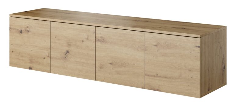 Szafka wisząca stolik RTV 150 4D Asgard - Dąb Artisan - Paws