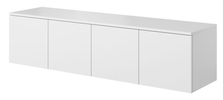 Szafka wisząca stolik RTV 150 4D Asgard - Biała - Paws