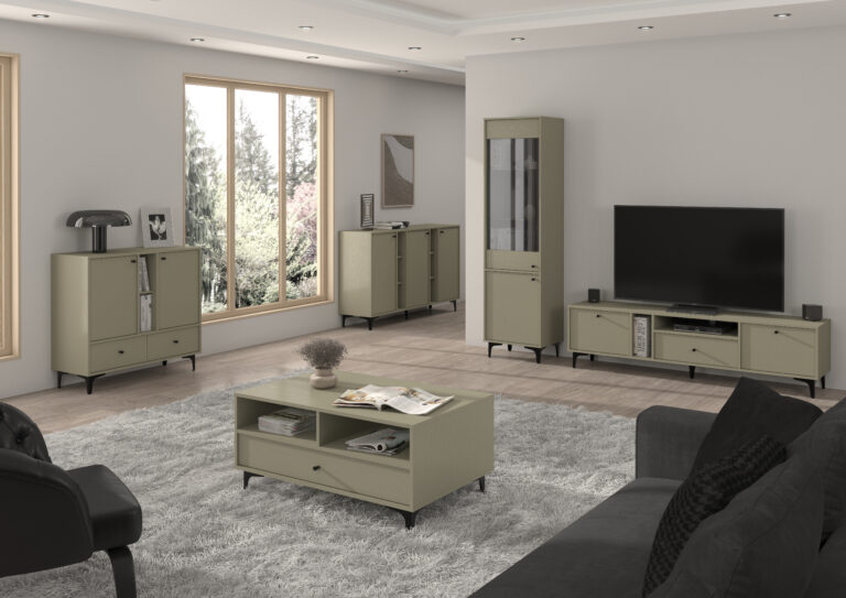 Zestaw Mebli Tokyo - noga rozgwiazda czarna - Eukaliptus - Lempert