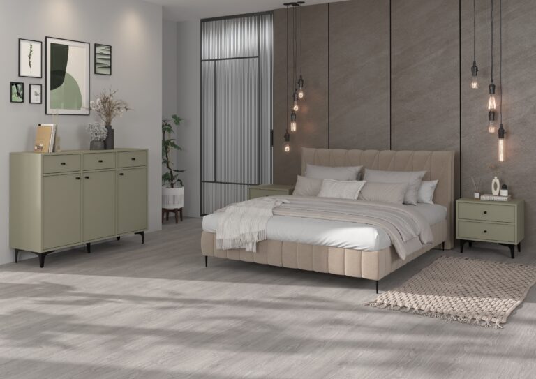 Zestaw Mebli pokojowych Tokyo - noga rozgwiazda czarna - Eukaliptus - Lempert