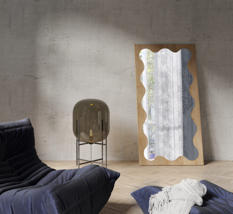 Lustro duże Noma N12 - Dąb Riviera - Maridex