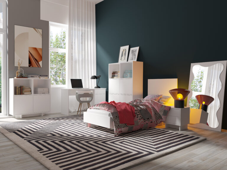 Meble młodzieżowe Noma - Białe - Maridex