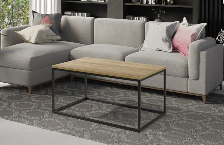 Stolik kawowy Industrial - Dąb Riviera / Czarny - Maridex