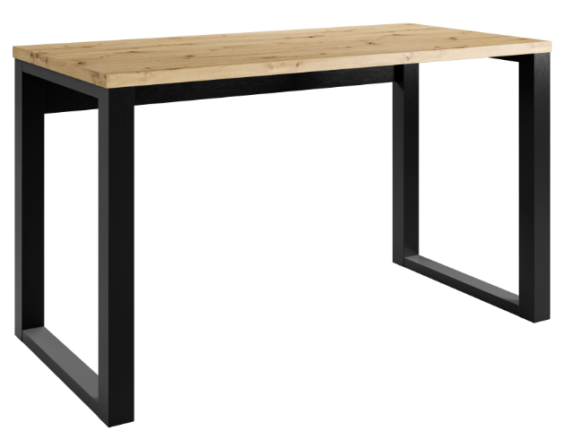 Loftowe biurko Loft Maxi - Dąb Artisan / Czarny - Maridex