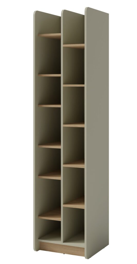 Regał młodzieżowy otwarty z półkami Alessio AE4 - Eukaliptus / Dąb Baltic Dune - Meblar