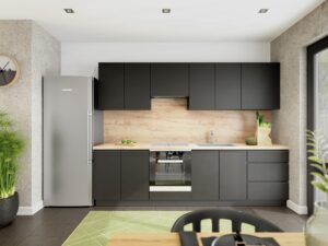 Meble Kuchenne Campari Czarny Mat Set 2,8 m