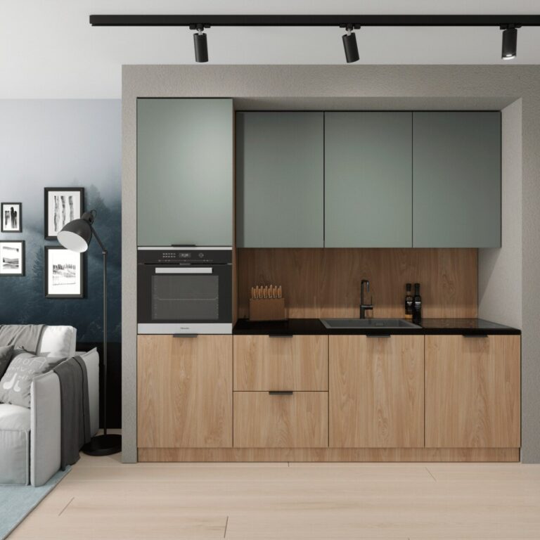 Meble Kuchenne Sorento Dąb Puccini / Green Mat 240 cm - Gała