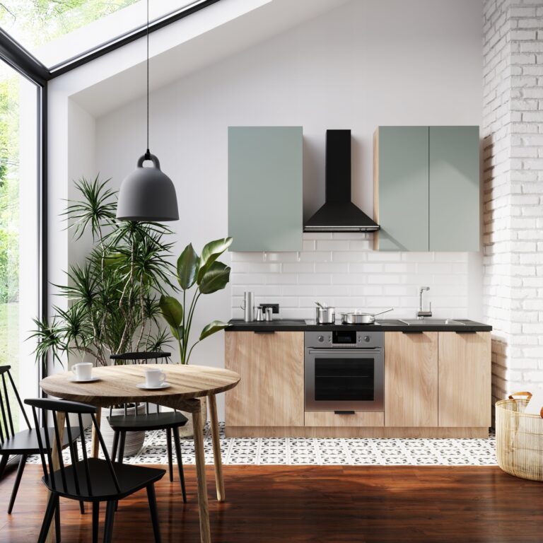 Meble Kuchenne Sorento Dąb Puccini / Green Mat 200 cm - Gała