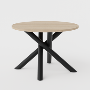 Stół Loftowy Okrągły Oslo Dąb Lindberg 110 cm  - Lempert
