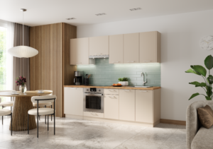 Meble Kuchenne Vella Beż Piaskowy Set 2,4 m + Blat