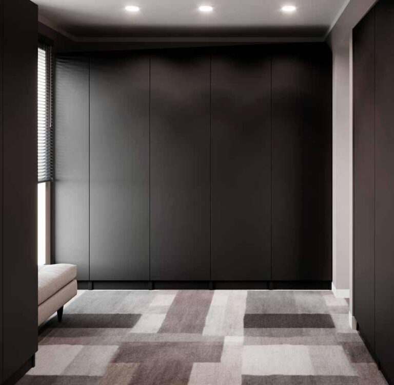 Szafa Modułowa Czarny Mat 240 cm - Moduły,Led,Blum - Layman