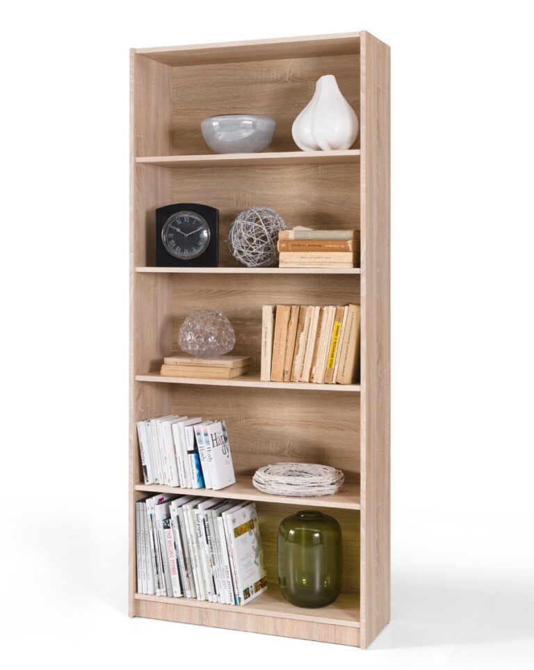 Regał otwarty 80 cm - Dąb Sonoma - Maridex