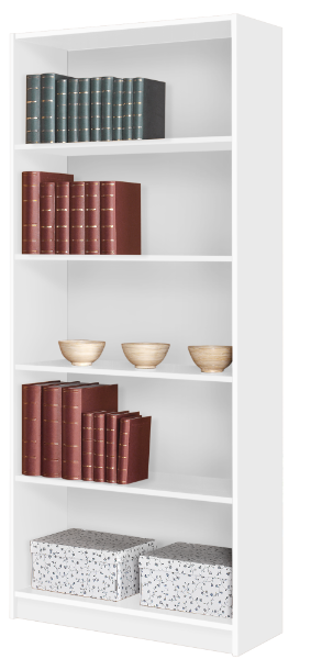 Regał otwarty 80 cm - Biały - Maridex