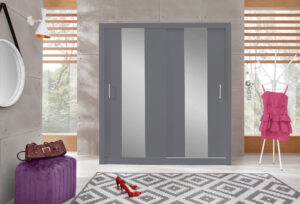 Szafa przesuwna Duca DC2 200 cm - Antracyt