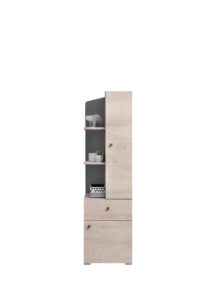 Regał Delta DL7 - Dąb / Antracyt - Meblar