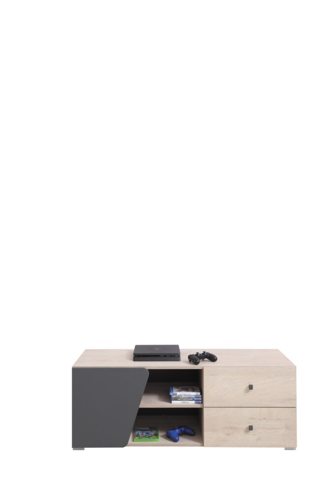 Szafka stolik RTV Delta DL8 - Dąb / Antracyt - Meblar