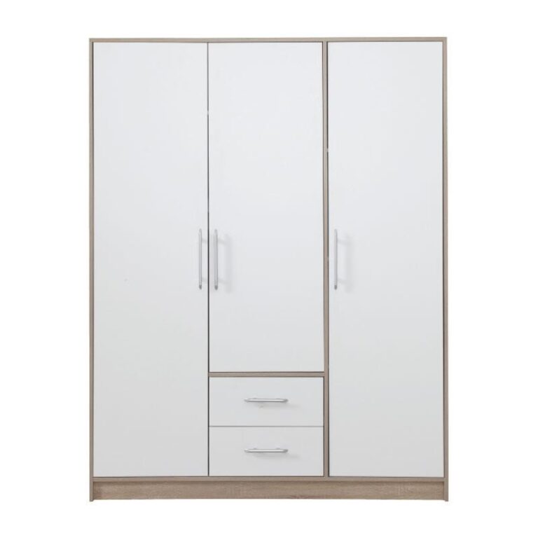 Szafa Smart SR2 - Dąb Sonoma / Biały Lux- Meblar