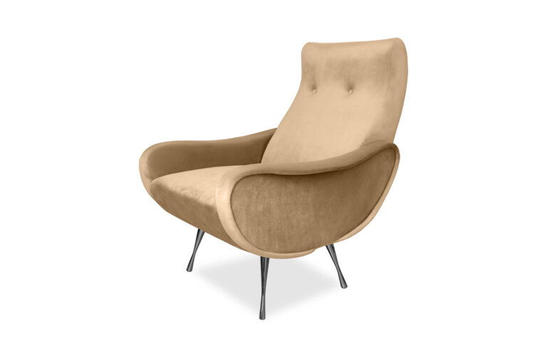 Fotel Royal  - Uniwersalny Miękki Aksamit - 74 cm - Futura