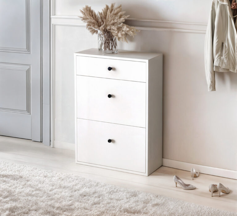 Szafka na buty Kabo 2K 1S 60 cm - Biały Mat - Arkos