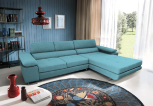 Narożnik Anton Mini - 280 cm na 205 cm - Tkanina Sawana/Itaka - Futura