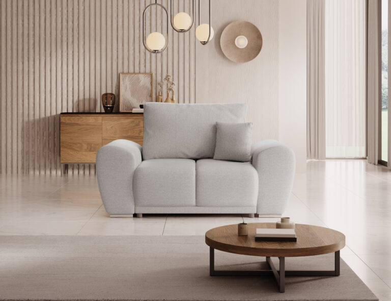 Fotel Bega Duży 161 cm - Tkanina Aragon - Futura