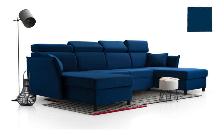 Narożnik Moris Podkowa U - 280 cm na 2 x 161 cm  z funkcją spania