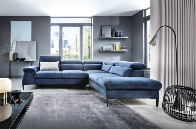 Narożnik Blues L z funkcją spania - Piaski Meble